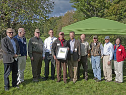 group at Brett Farm celebration