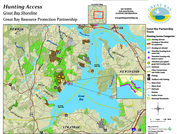 Great Bay Shoreline hunting map