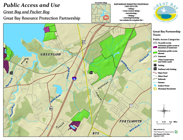 Great Bog property access map