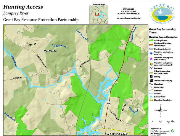 Lamprey property hunting access map