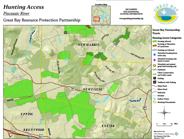 Piscassic property hunting access map