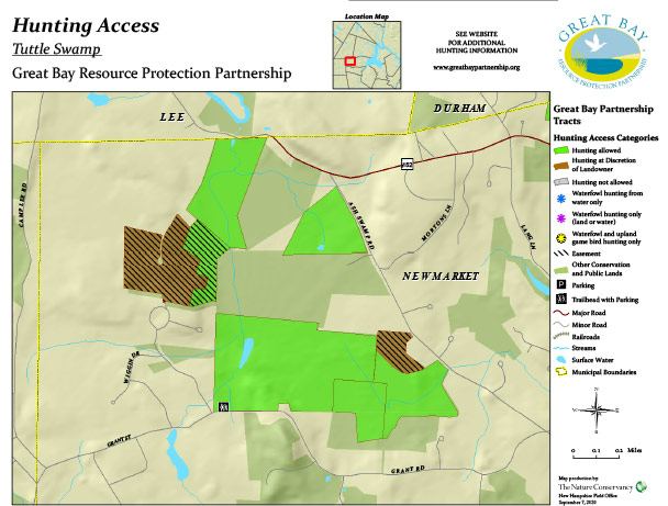 Tuttle property hunting access map